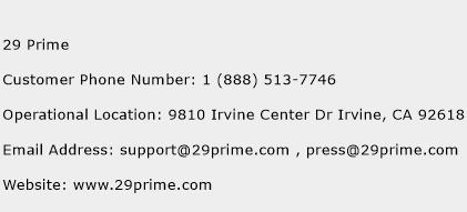 29 Prime Phone Number Customer Service