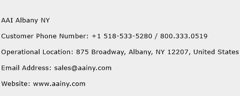 AAI Albany NY Phone Number Customer Service