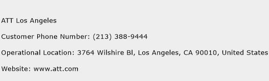 ATT Los Angeles Phone Number Customer Service