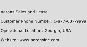 Aarons Sales and Lease Phone Number Customer Service