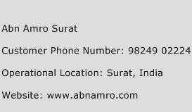Abn Amro Surat Phone Number Customer Service