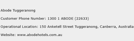 Abode Tuggeranong Phone Number Customer Service