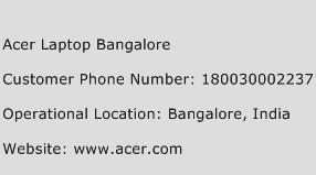 Acer Laptop Bangalore Phone Number Customer Service