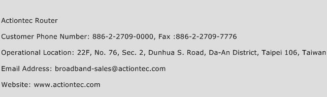 Actiontec Router Phone Number Customer Service