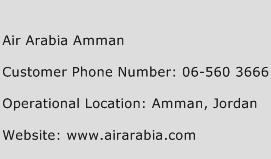 Air Arabia Amman Phone Number Customer Service