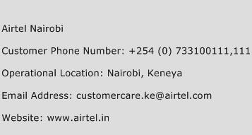Airtel Nairobi Phone Number Customer Service