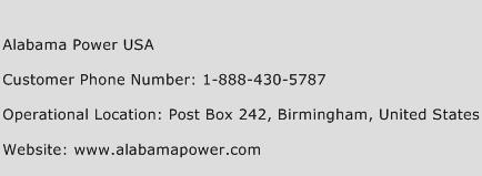 Alabama Power USA Phone Number Customer Service
