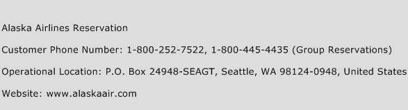 Alaska Airlines Reservation Phone Number Customer Service