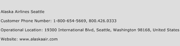 Alaska Airlines Seattle Phone Number Customer Service
