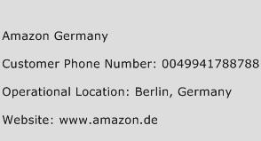 Amazon Germany Phone Number Customer Service