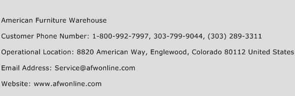 American Furniture Warehouse Phone Number Customer Service