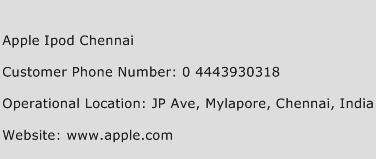 Apple Ipod Chennai Phone Number Customer Service