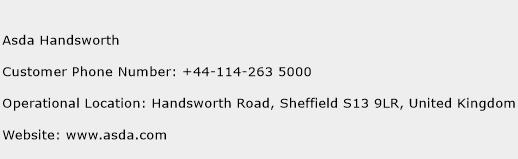 Asda Handsworth Phone Number Customer Service