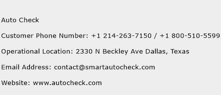 Auto Check Phone Number Customer Service