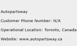 Autopartsway Phone Number Customer Service