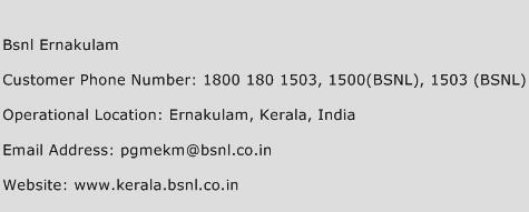BSNL Ernakulam Phone Number Customer Service