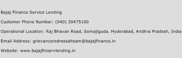 Bajaj Finance Service Lending Phone Number Customer Service