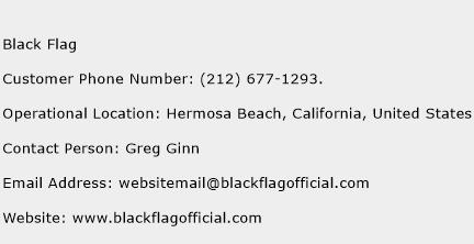 Black Flag Phone Number Customer Service