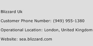 Blizzard UK Phone Number Customer Service