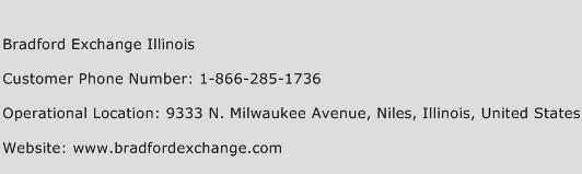 Bradford Exchange Illinois Phone Number Customer Service