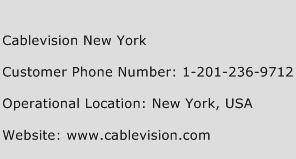 Cablevision New York Phone Number Customer Service