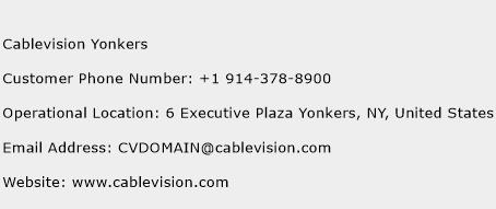 Cablevision Yonkers Phone Number Customer Service