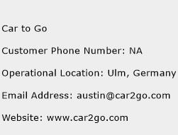 Car to Go Phone Number Customer Service