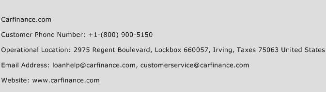 Carfinance.com Phone Number Customer Service