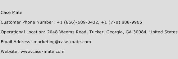 Case Mate Phone Number Customer Service
