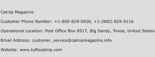 Catnip Magazine Phone Number Customer Service