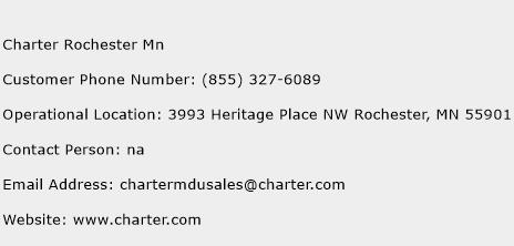 Charter Rochester Mn Phone Number Customer Service