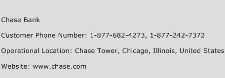 Chase Bank Phone Number Customer Service