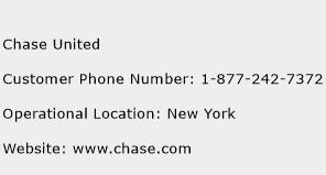 Chase United Phone Number Customer Service
