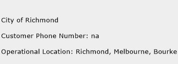 City of Richmond Phone Number Customer Service