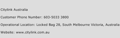 Citylink Australia Phone Number Customer Service