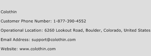 ColoThin Phone Number Customer Service