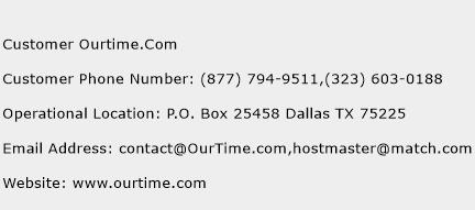 Customer Ourtime.Com Phone Number Customer Service