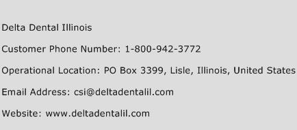 Delta Dental Illinois Phone Number Customer Service