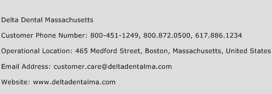 Delta Dental Massachusetts Phone Number Customer Service