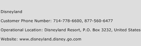 Disneyland Phone Number Customer Service