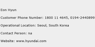 Eon Hyun Phone Number Customer Service