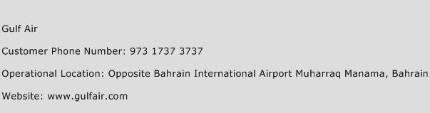 Gulf Air Phone Number Customer Service