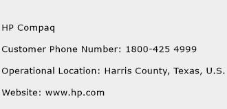 HP Compaq Phone Number Customer Service