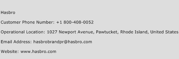 Hasbro Phone Number Customer Service