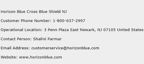 Horizon Blue Cross Blue Shield NJ Phone Number Customer Service