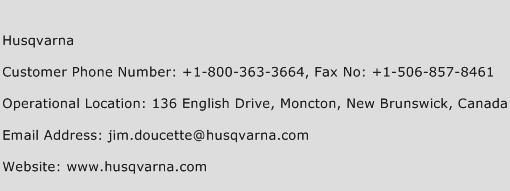 Husqvarna Phone Number Customer Service