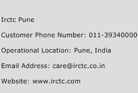Irctc Pune Phone Number Customer Service