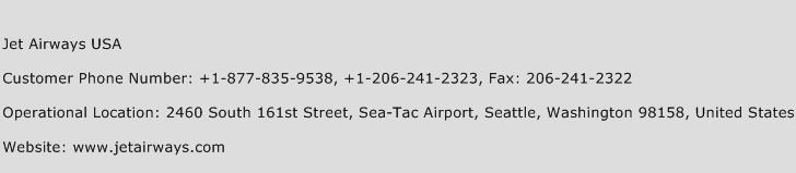 Jet Airways USA Phone Number Customer Service