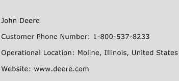 John Deere Phone Number Customer Service
