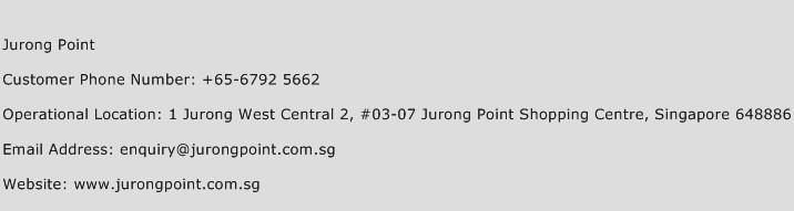 Jurong Point Phone Number Customer Service